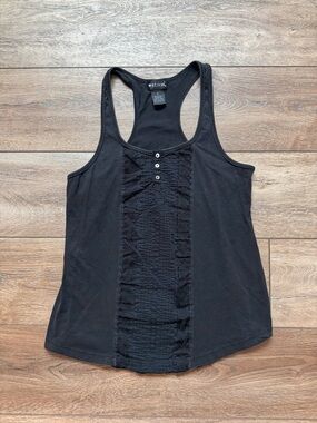 Y2K Wet Seal Henley Racerback Tank